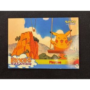 Topps Pokemon Pikachu Vacation Playtime Card Collectible Anime‎ Manga Art Print